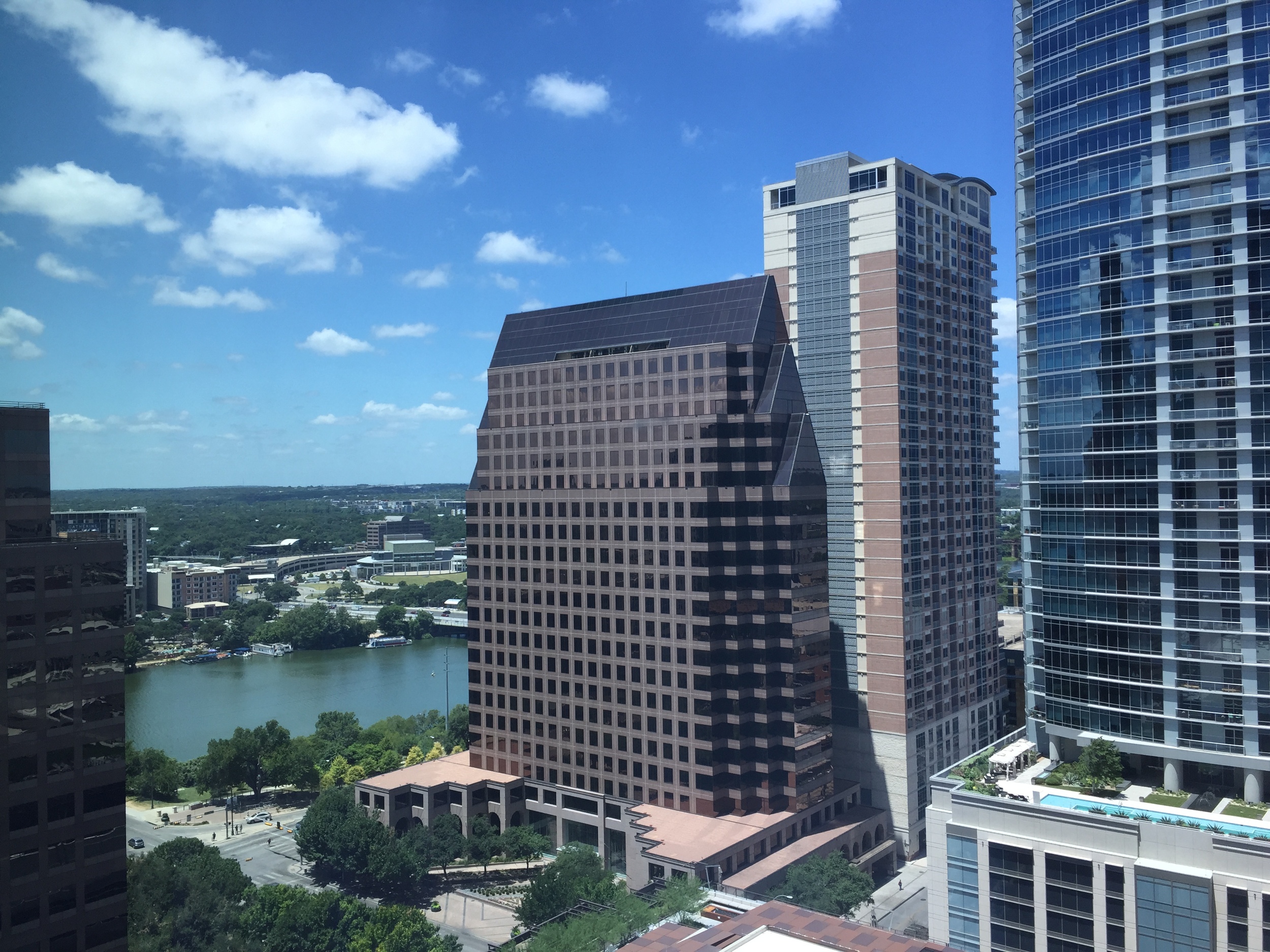 The view of the Colorado River from my JW Mariott room I booked with Booking Now