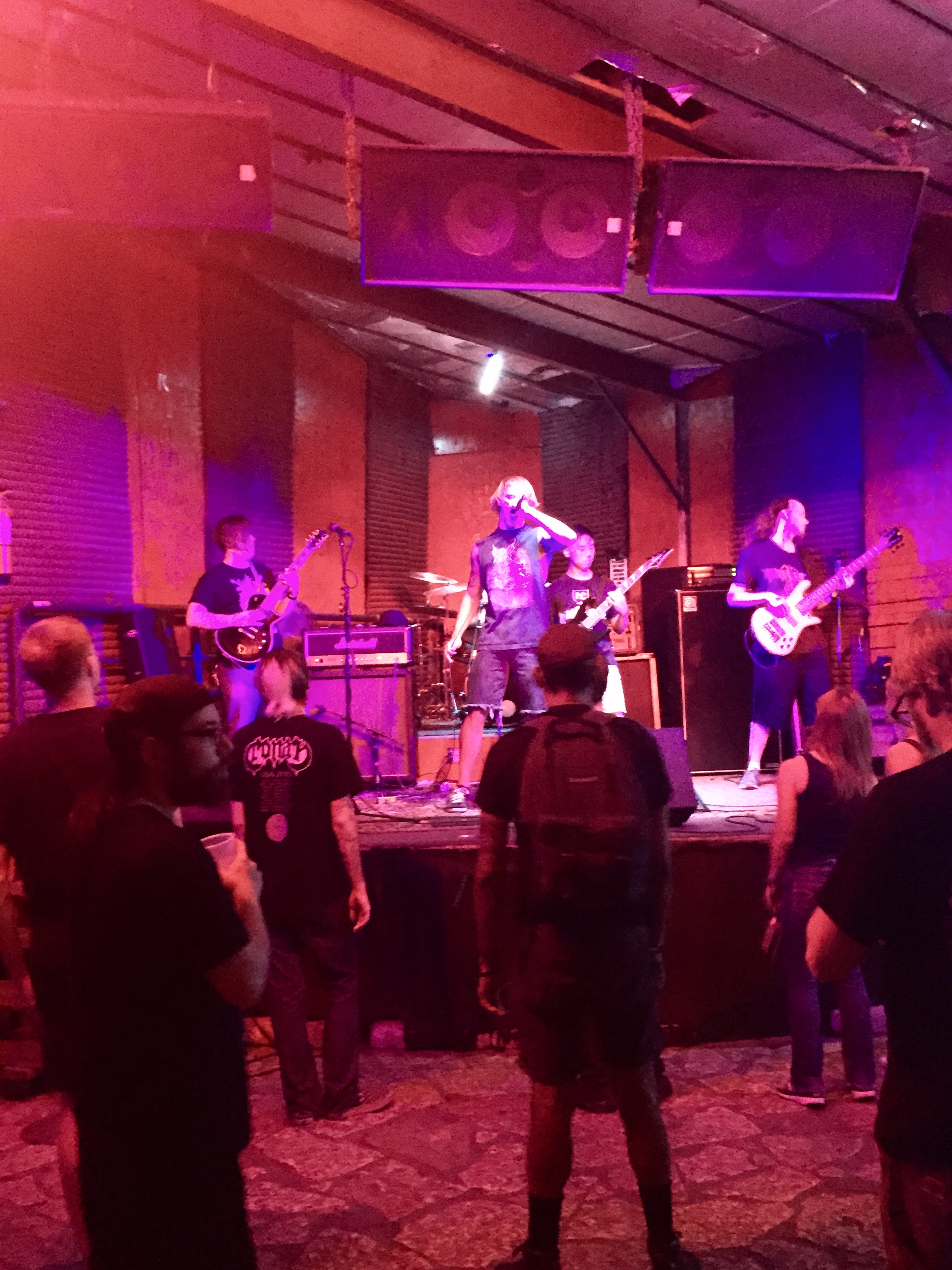 Death Metal and head banging at the Red Eyed Fly