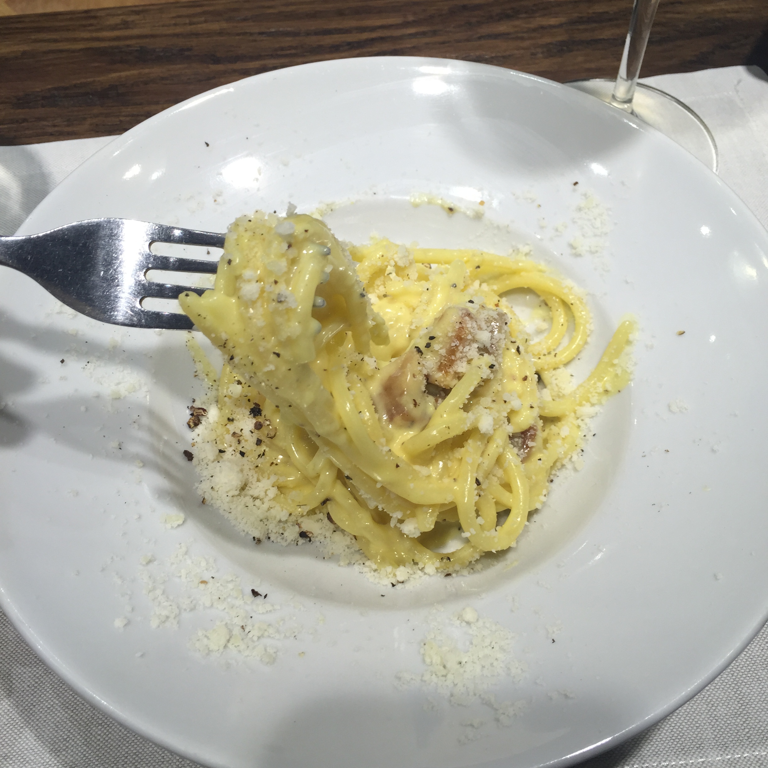 Carbonara at Roscioli