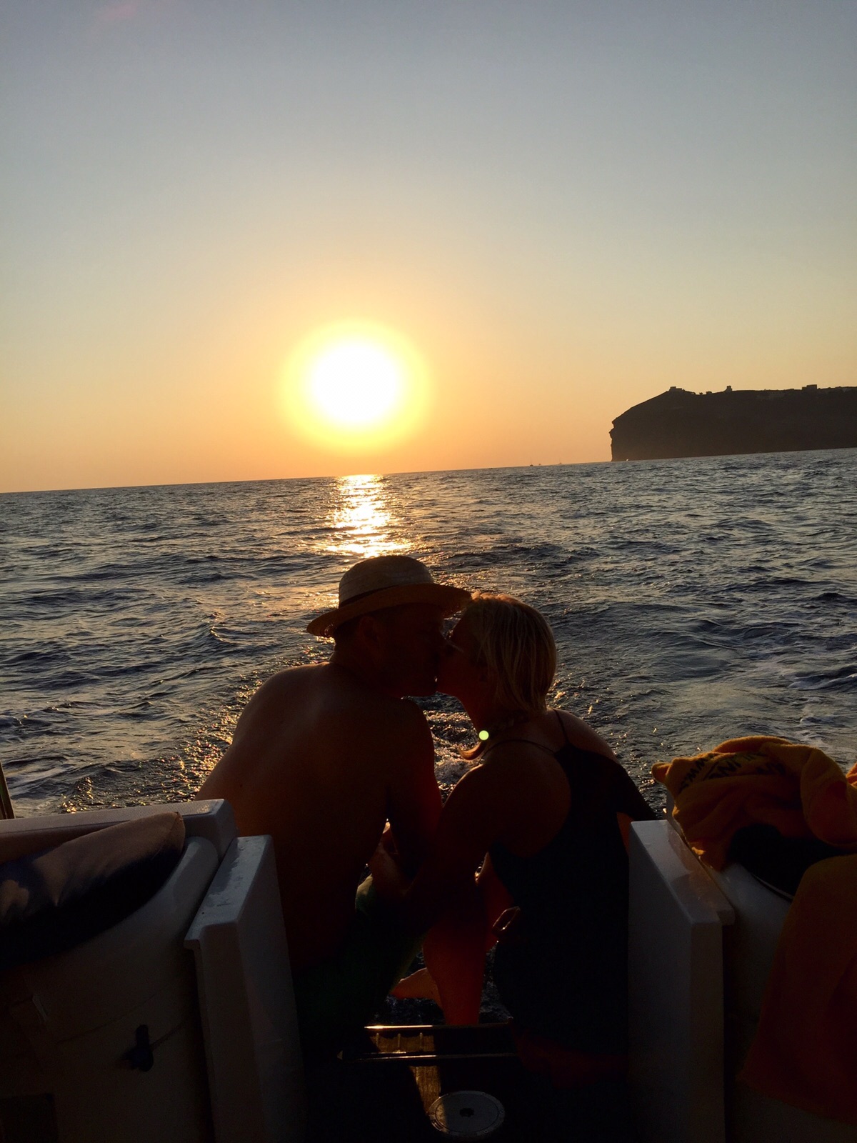 I mean... sunset in Santorini...if that's not romantic...