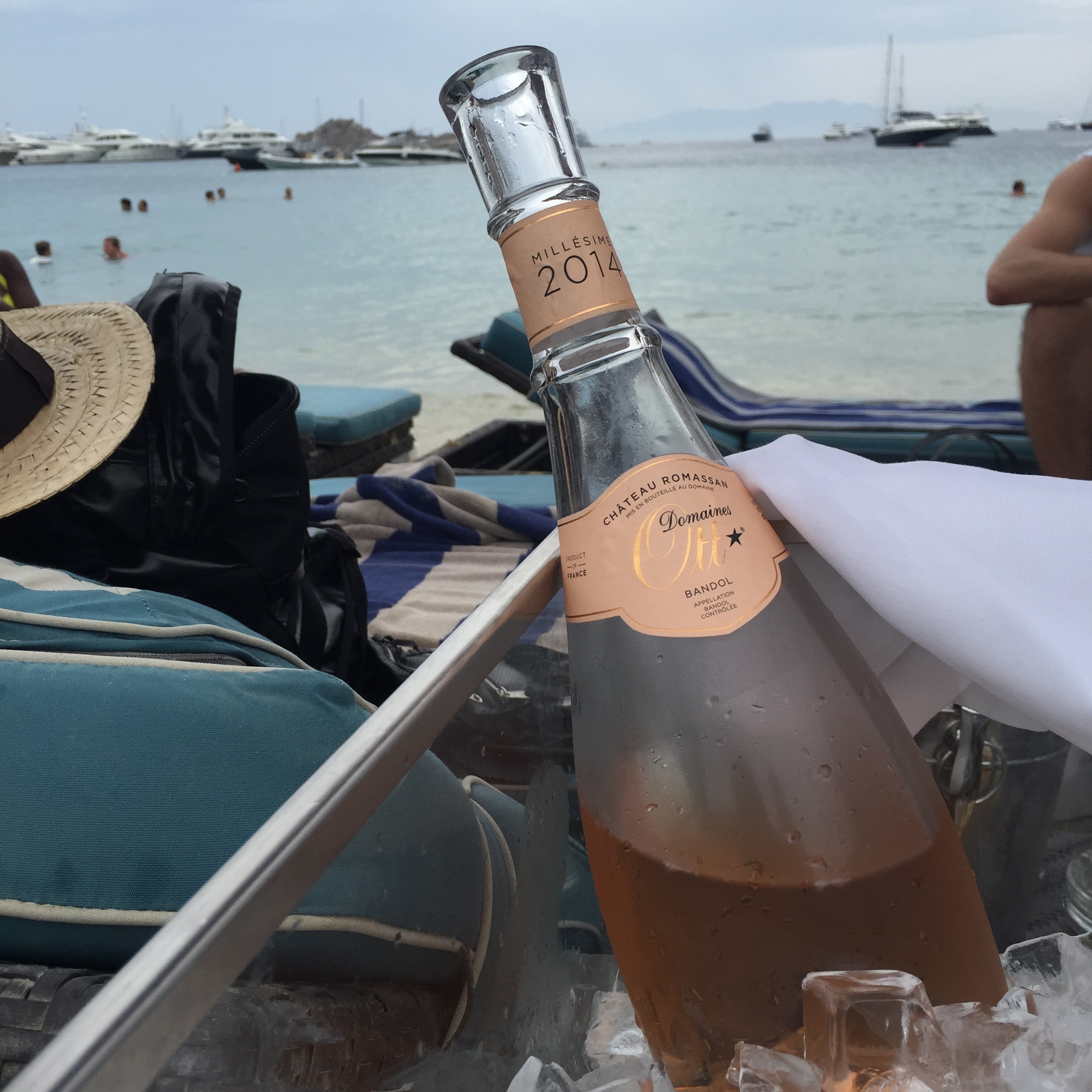 Day drankin' at Nammos in Mykonos