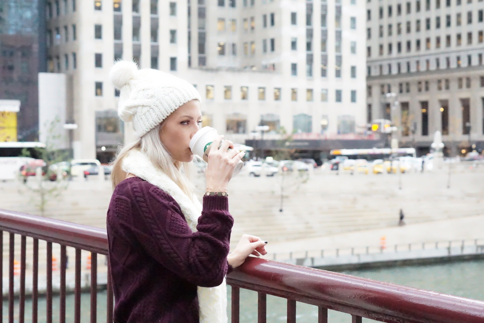 In love with this oxblood cable knit sweater. This is basically all I plan to wear all Fall/Winter.