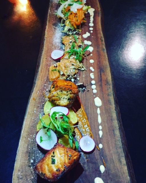 A work of art at Formoli's. Salmon Two Ways