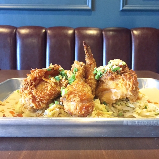 Outstanding Asian inspired fried chicken at Little Tart in nearby Korea Town.