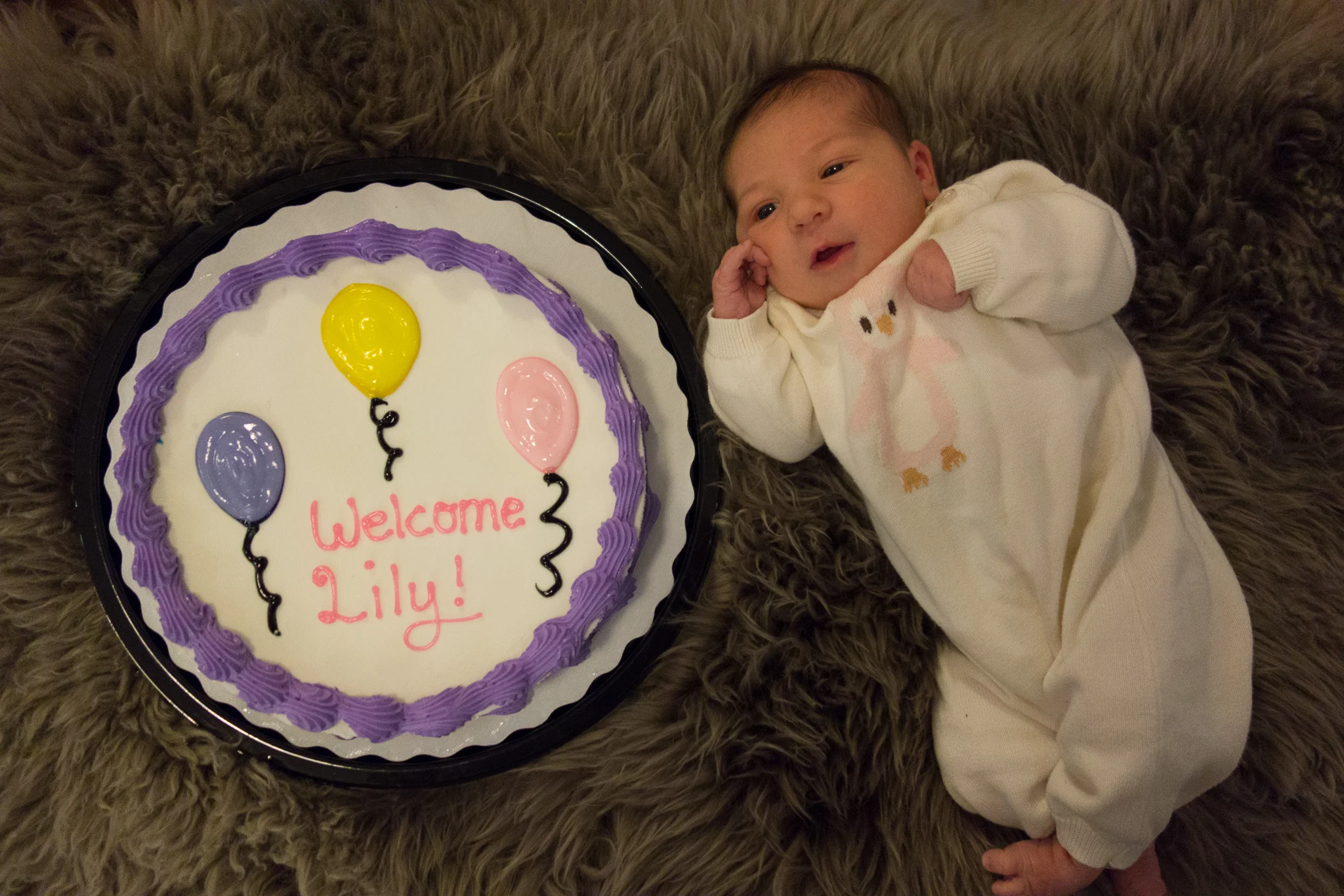 A birth cake to celebrate together.
