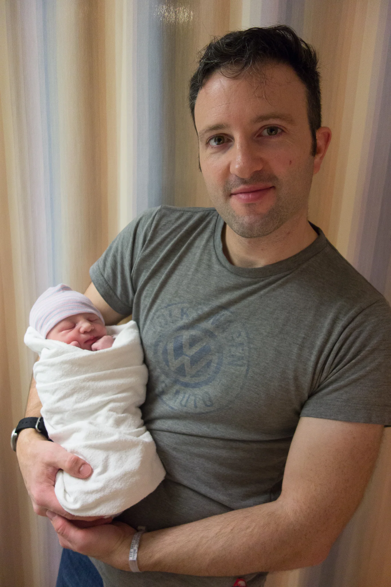 I can't believe this guy! With my first baby he felt so helpless, and he just jumped right in an was so involved with this birth.