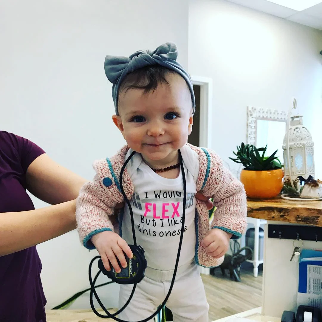 Trainer in Training! “I would FLEX but I like this onsie.”