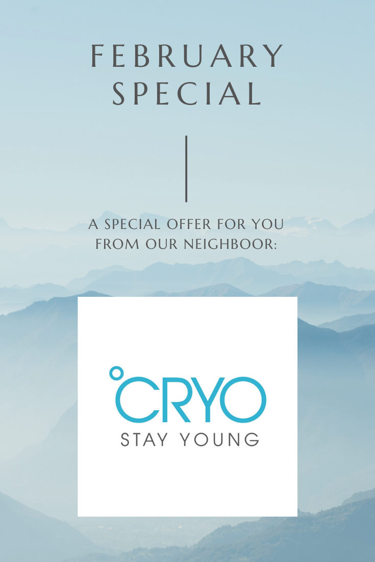 CRYO SPECIAL OFFER FOR WELLNEST CLIENTELE!