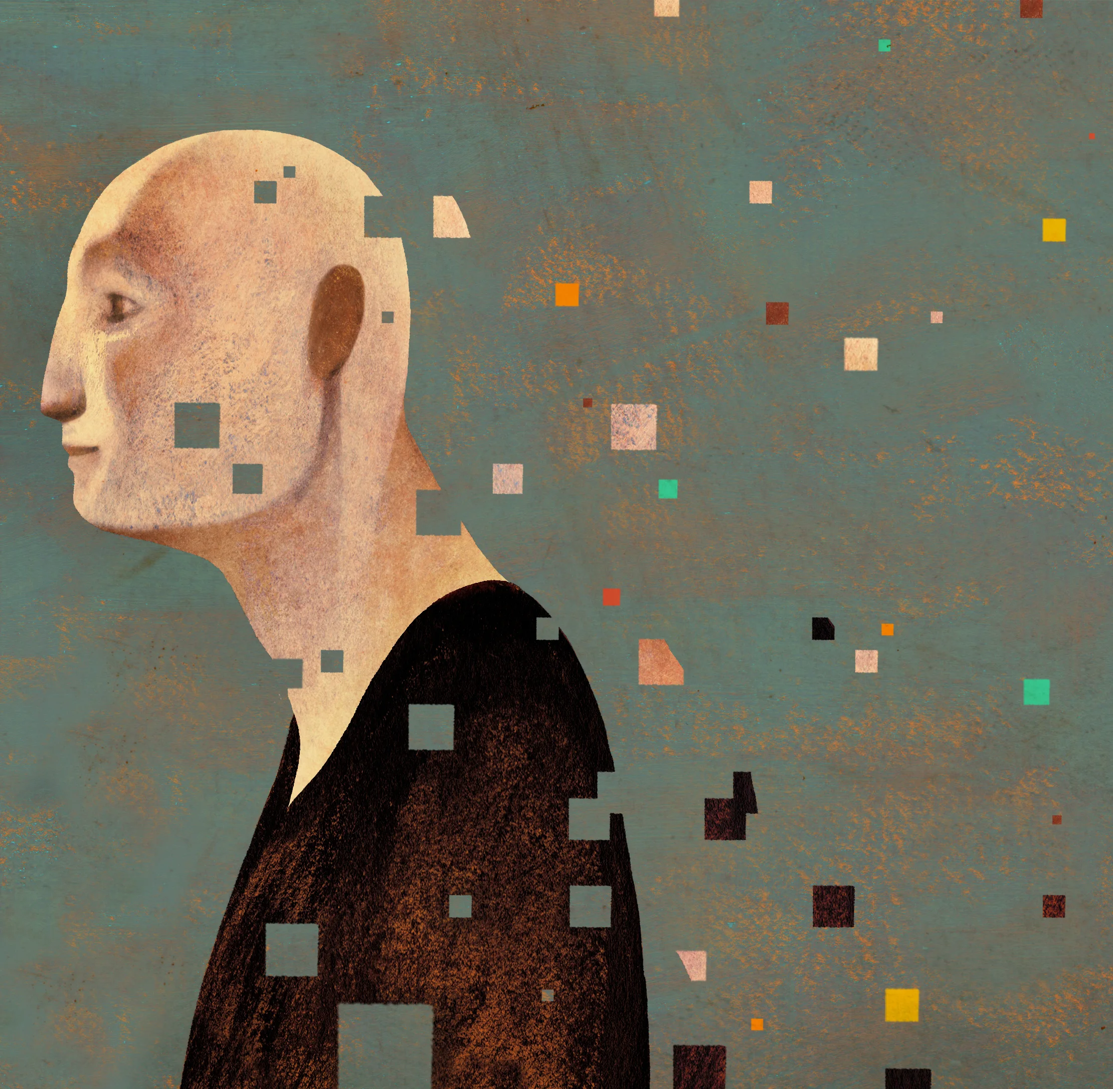 Science & Vie (Science & Life) Magazine - Chatbots which give a voice to the deceased. Commissioned by Colagene