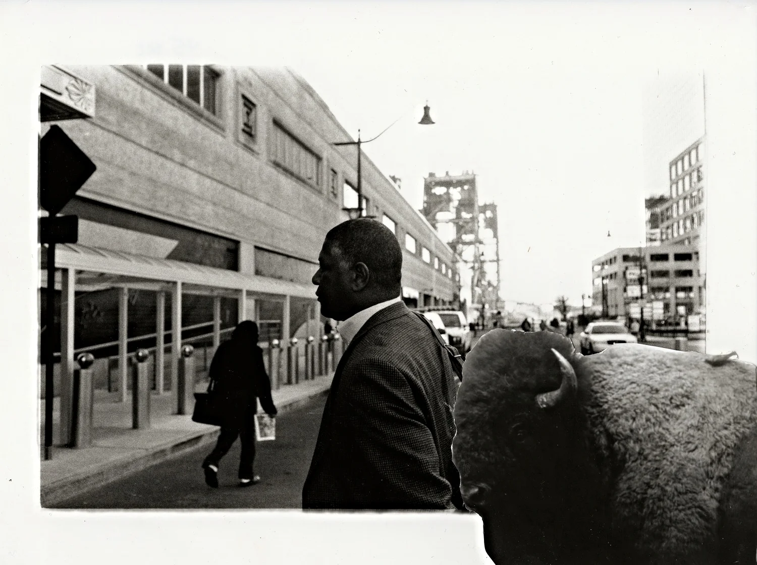  35 mm black and white film - collage    