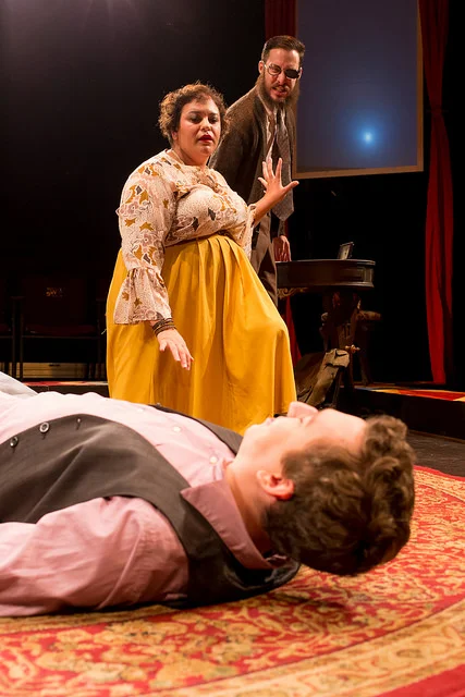 Production shot of A BRIGHT ROOM CALLED DAY by Tony Kushner. September-October 2017. Produced by Flat Earth Theatre. Photo by Jake Scaltreto.