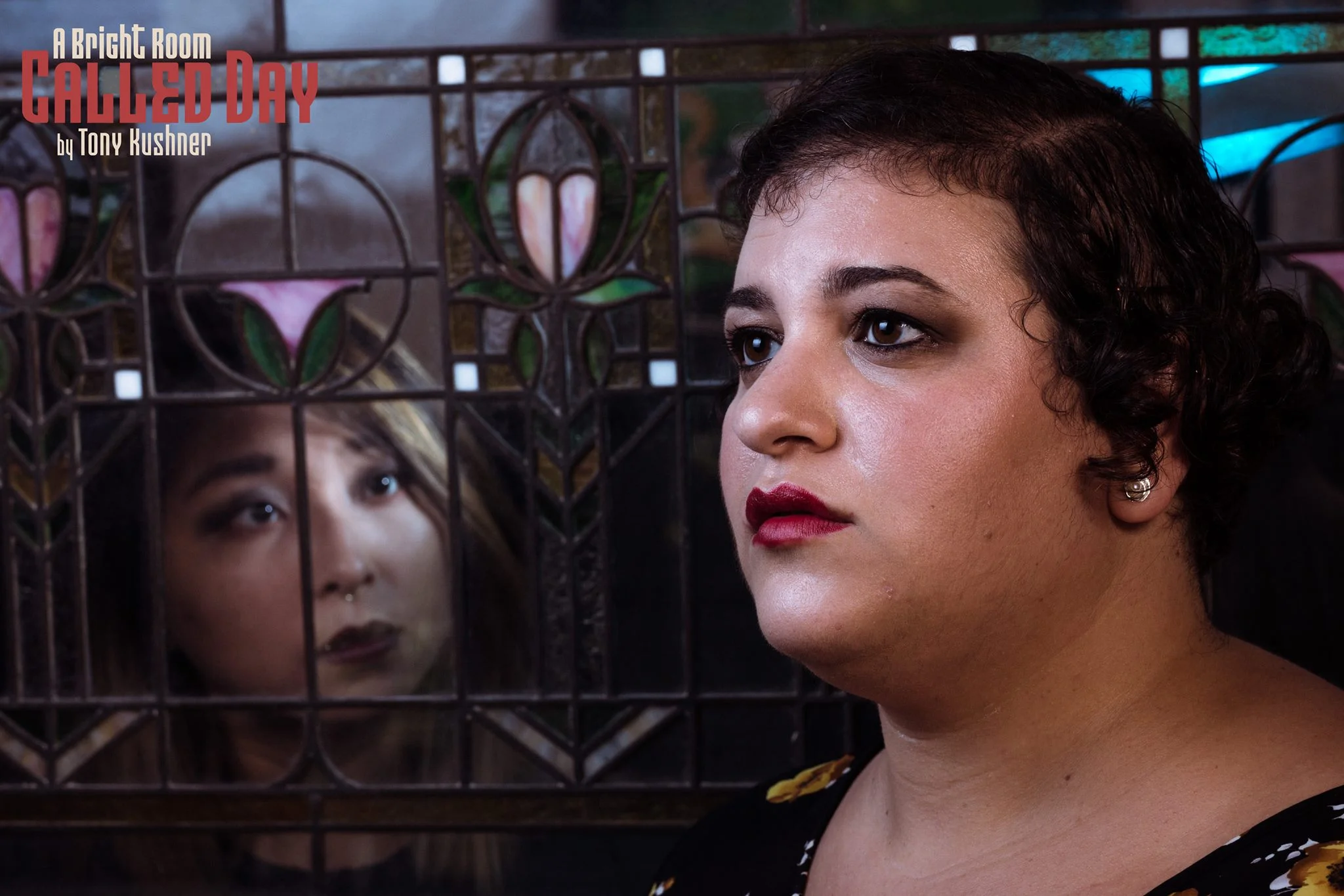 Publicity photo for A BRIGHT ROOM CALLED DAY by Tony Kushner. September-October 2017. Produced by Flat Earth Theatre. Photo by Jake Scaltreto.