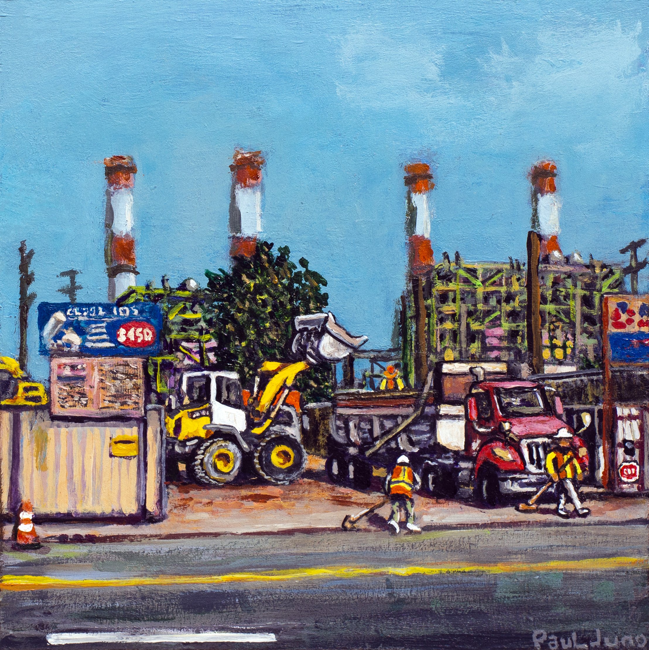 "Recycled Dirt & Concrete Workers on Sheldon'