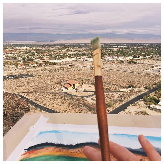 A view and painting, doesn't get much calmer than this! 