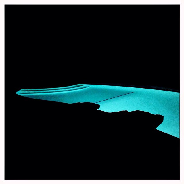 The pool at the house glowed a bright turquoise. This photo was snapped by Director of Operations Chris Heynen.