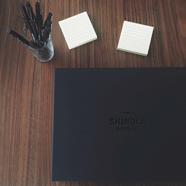  CEO and Founder Sonja Rasula gave each staff member&nbsp;a customized, leather&nbsp;notepad cover from one of her favorite brands - Shinola! 
