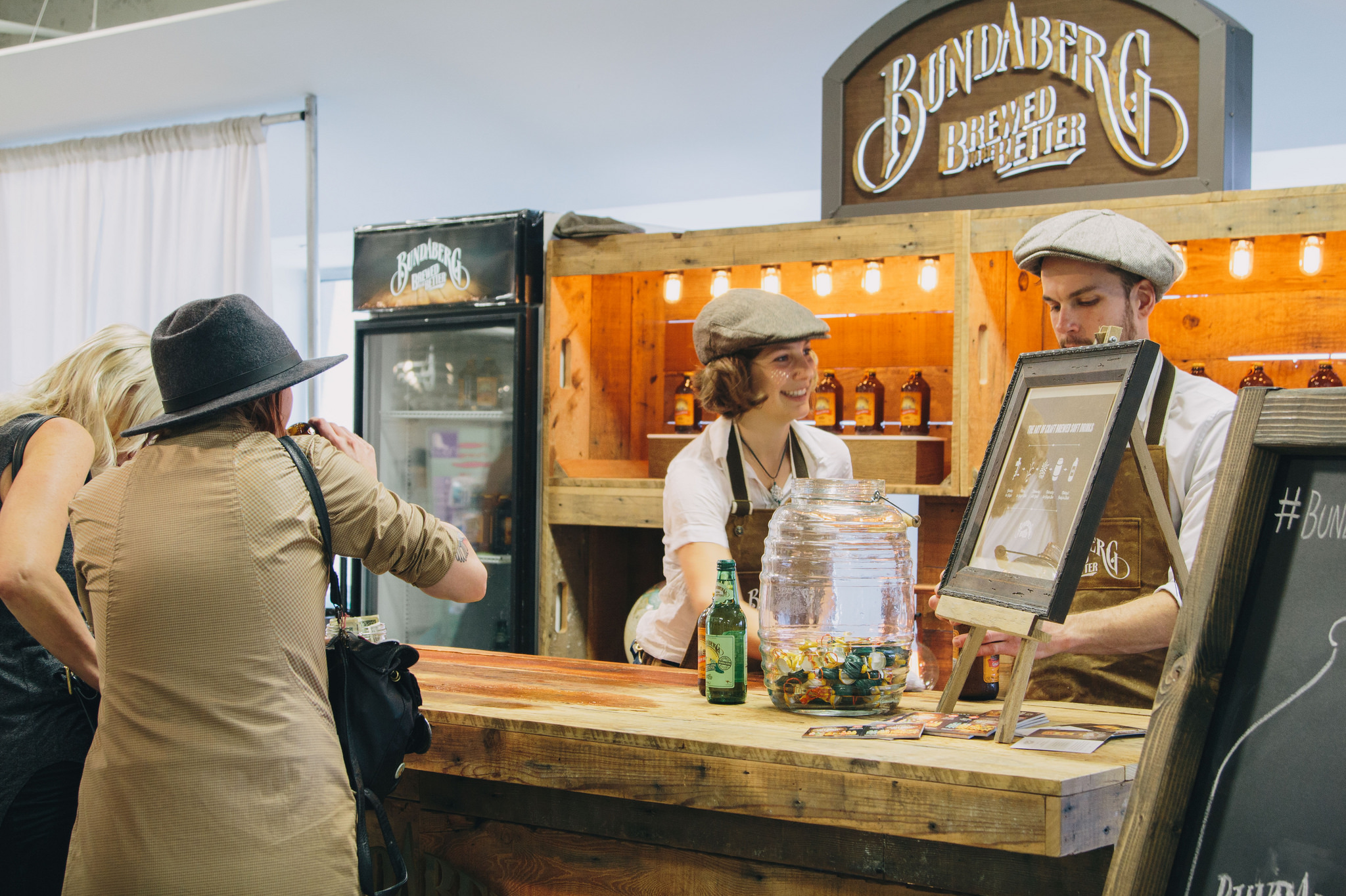 We're excited to have Bundaberg back this summer with their delicious ginger beer and drinks. Keep your eyes peeled for their sweet wooden bar and mosey on up for a taste!