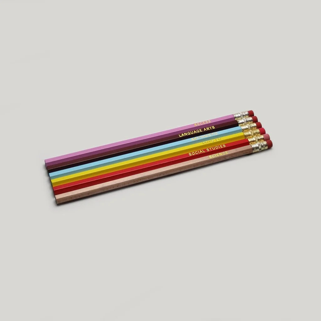 SCHOOL SUBJECTS PENCIL SET from CW Pencil Enterprise