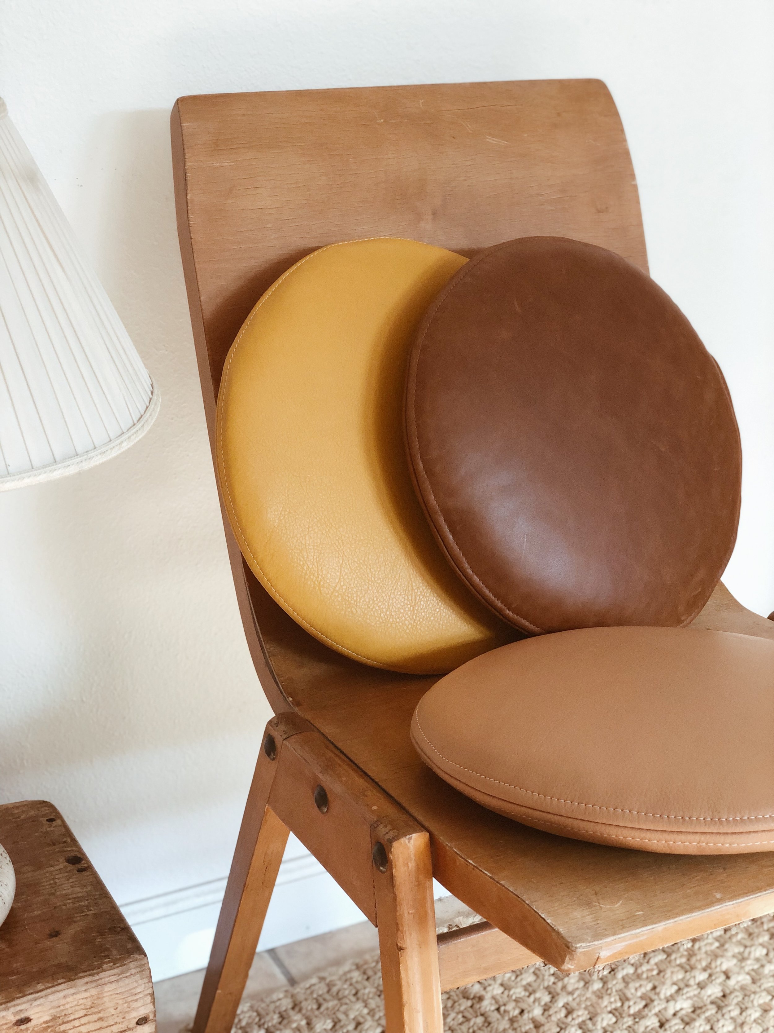 leather seat pads for chairs