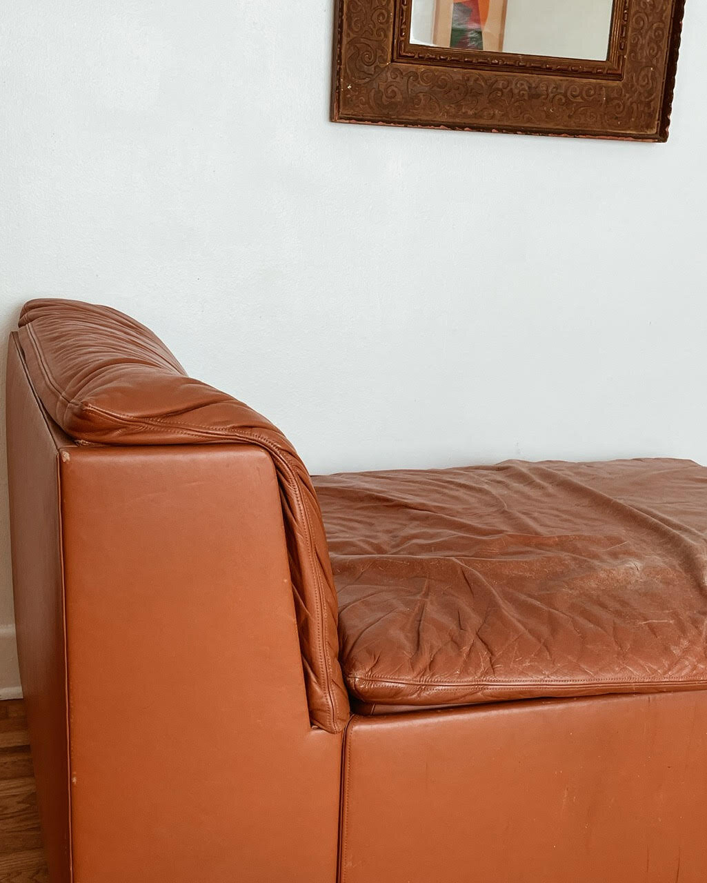 Italian Leather Chaise Lounge — counterspace