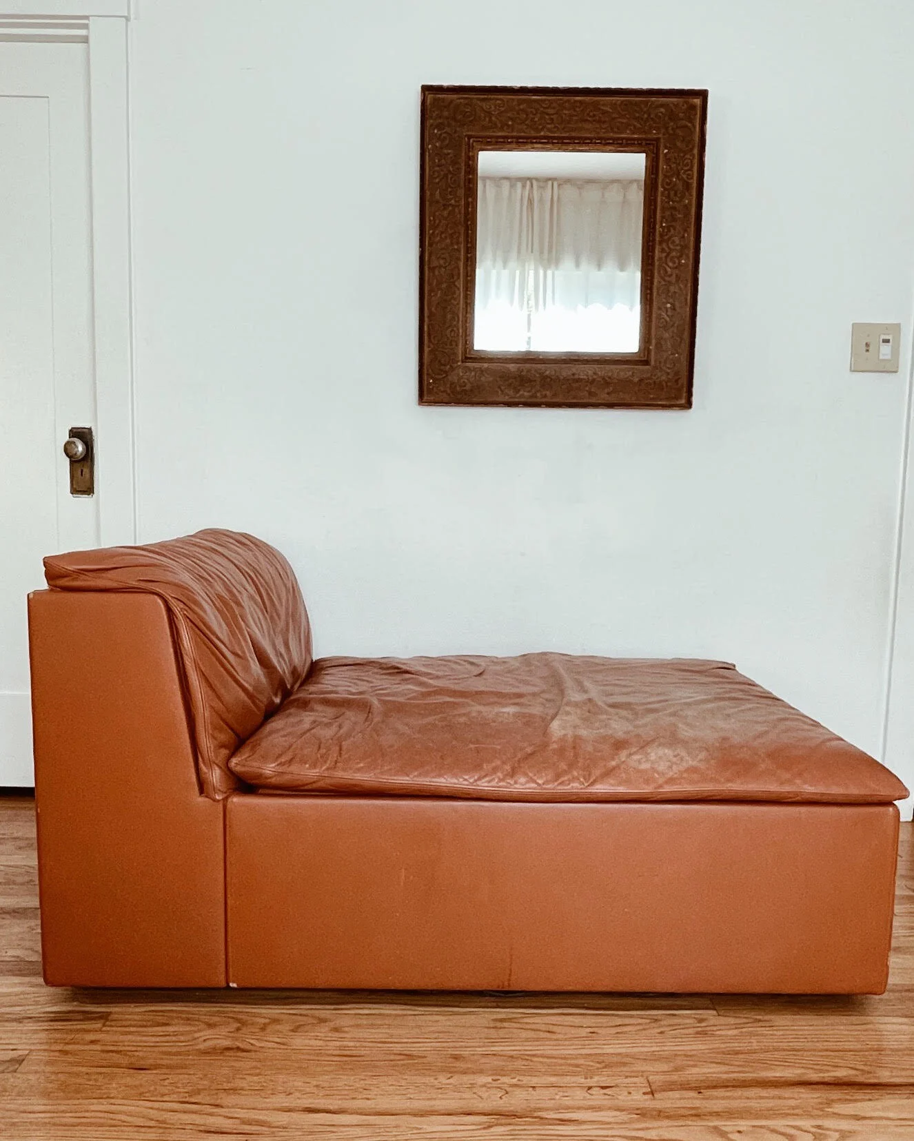 Italian Leather Chaise Lounge — counterspace