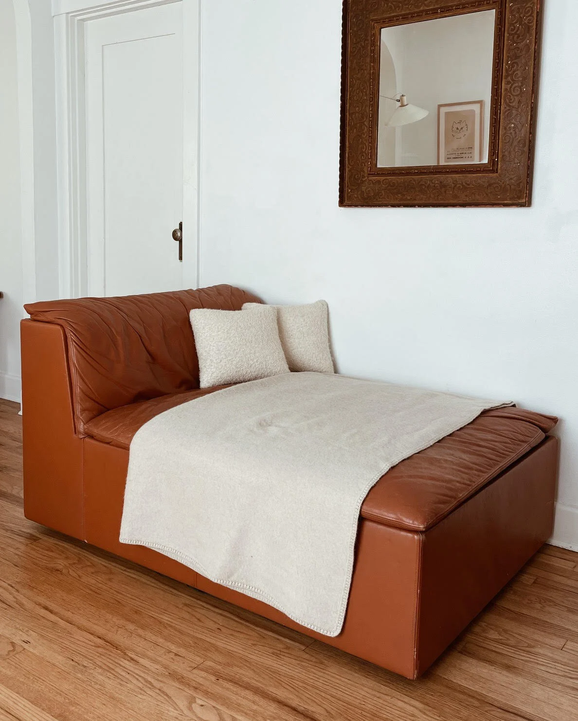 Italian Leather Chaise Lounge — counterspace