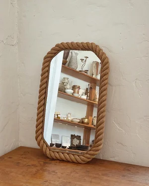 Woven Rope Mirror By Audoux Minet — counter-space
