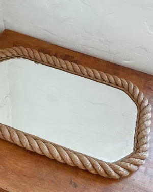 Woven Rope Mirror By Audoux Minet — counter-space