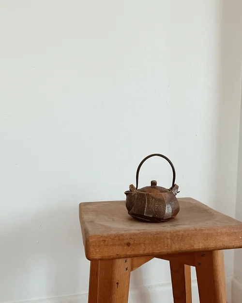 Bizen Teapot — counter-space