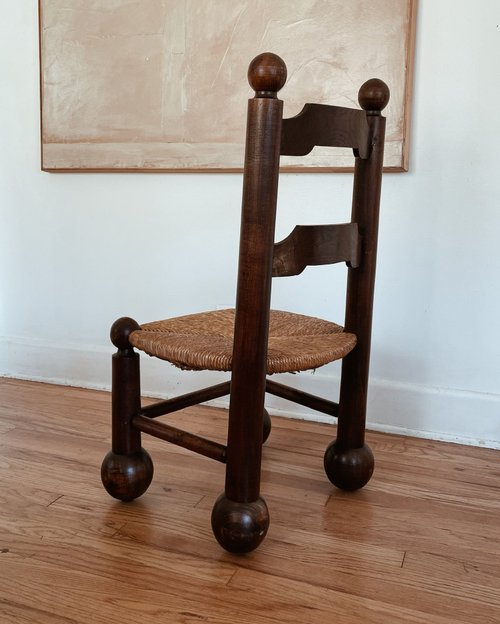 French Dudouyt Chair with Ball Feet — counter-space