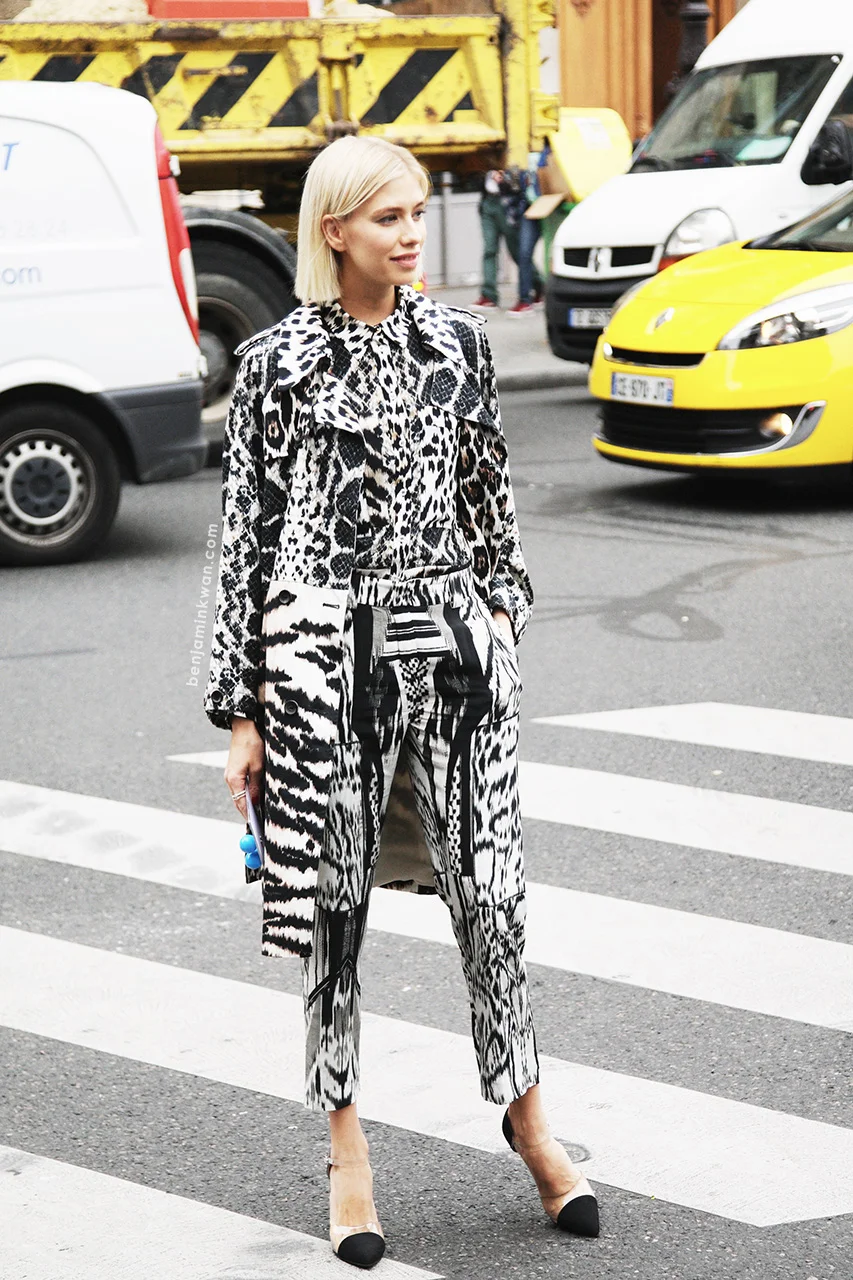 Elena Perminova at Stella McCartney SS 2014 Paris Snapped by Benjamin Kwan