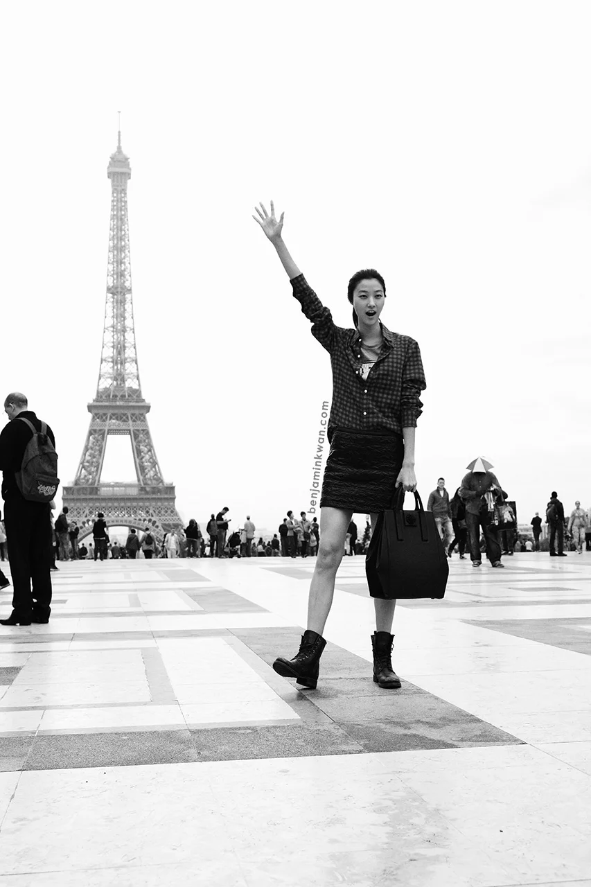 Ji Hye Park at Haider Ackermann SS 2014 Paris Snapped by Benjamin Kwan