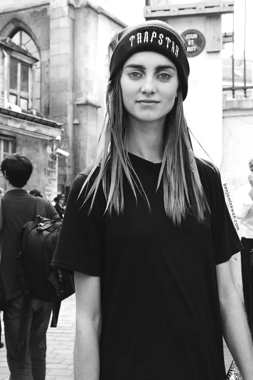 Iris Van Berne at Ann Demeulemeester SS 2014 Paris Snapped by Benjamin Kwan