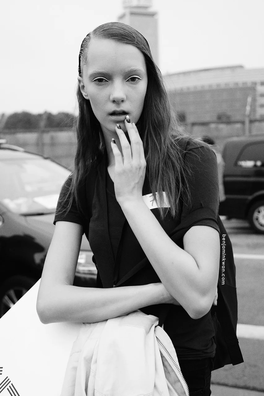 Irina Liss at Kenzo SS 2014 Paris Snapped by Benjamin Kwan