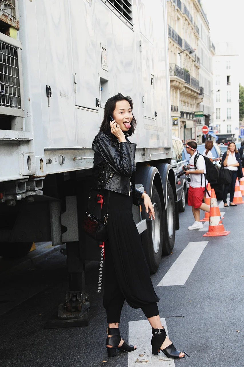 Xiao Wen Ju at Sonia Rykiel SS 2014 Paris Snapped by Benjamin Kwan