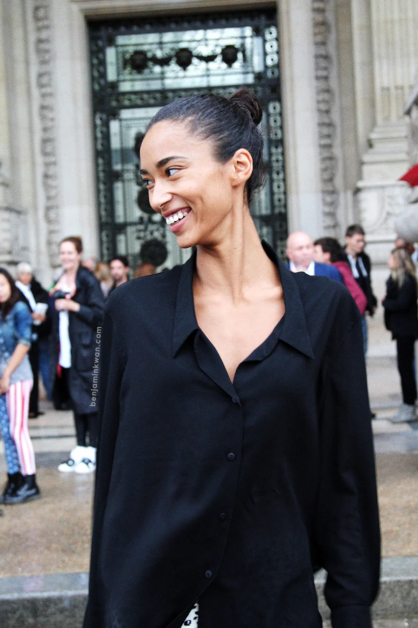 Anais Mali at Akris SS 2014 Paris Snapped by Benjamin Kwan