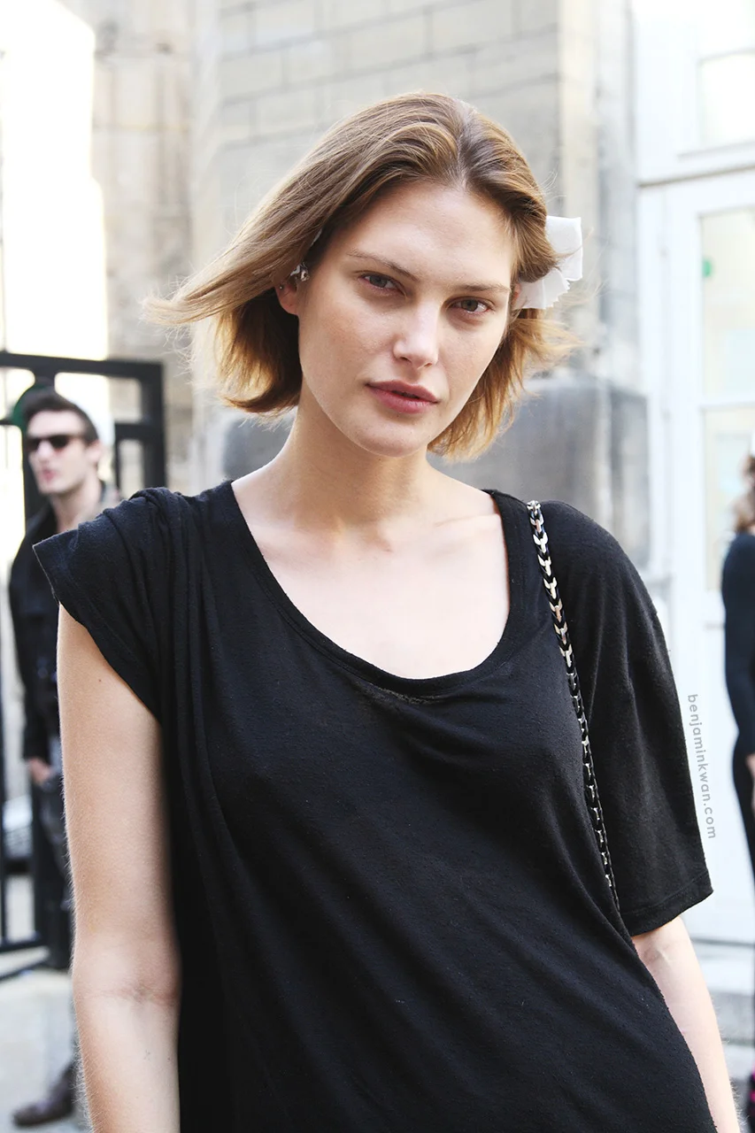 Catherine McNeil at Isabel Marant SS 2014 Paris Snapped by Benjamin KwanParis Fashion Week