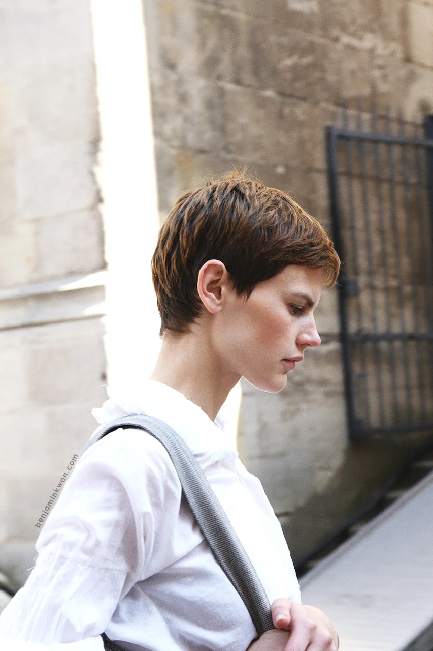 Saskia de Brauw at Isabel Marant SS 2014 Paris Snapped by Benjamin Kwan
