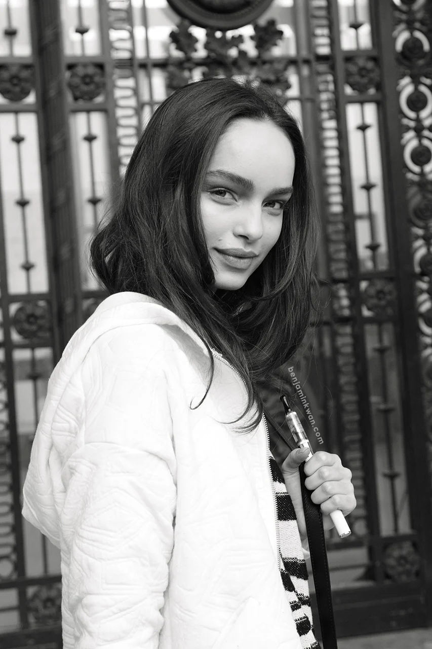 Luma Grothe at Leonard SS 2014 Paris Snapped by Benjamin Kwan