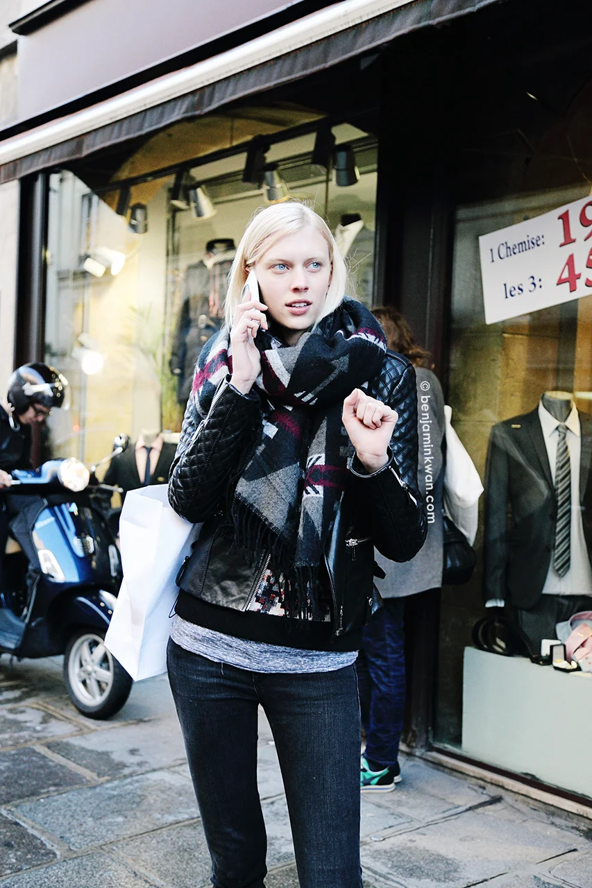 Juliana Schurig at Barbara Bui FW 2014 Paris Snapped by Benjamin KwanParis Fashion Week