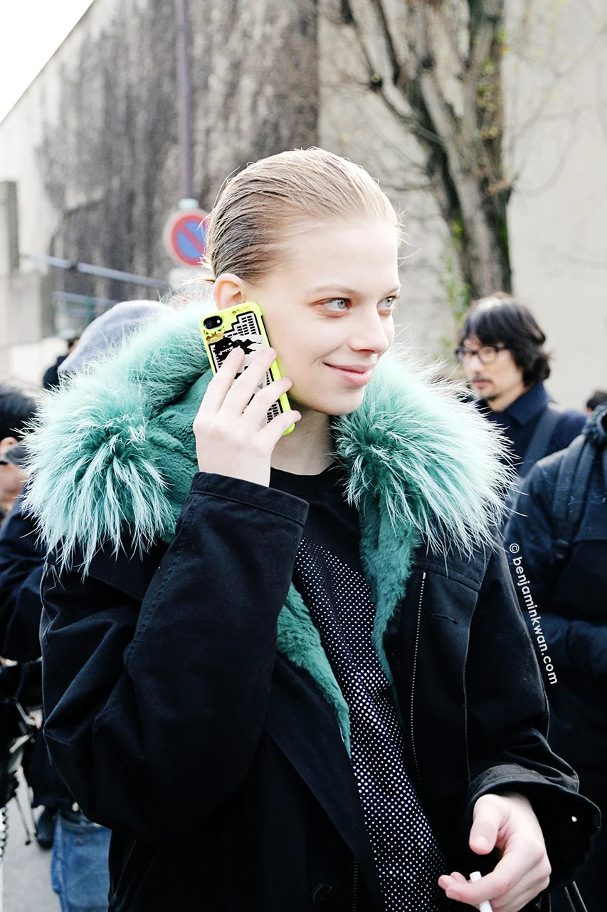 Lexi Boling at Celine FW 2014 Paris Snapped by Benjamin KwanParis Fashion Week