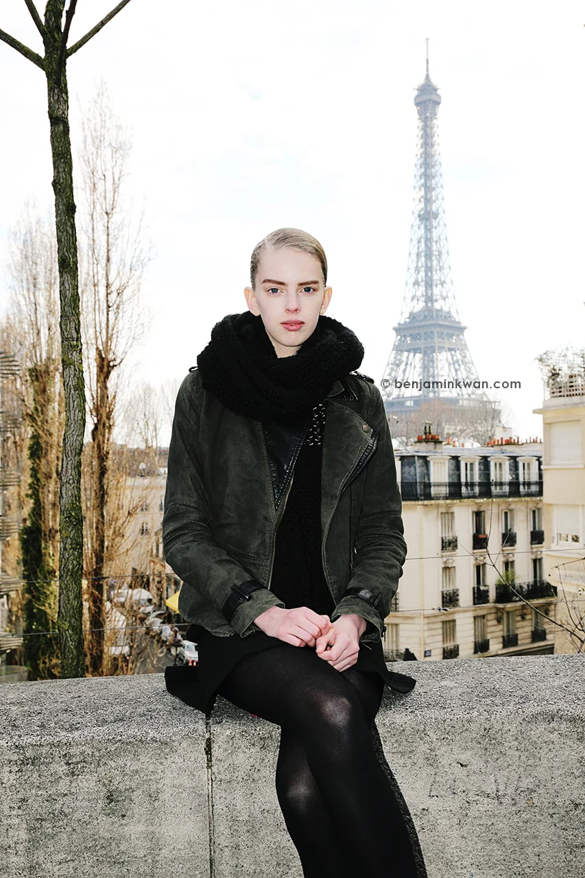 Jitte Oerlemans at Acne Studios FW 2014 Paris Snapped by Benjamin KwanParis Fashion Week