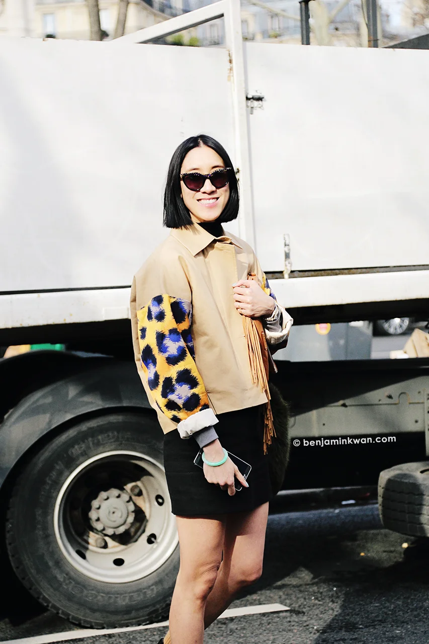 Eva Chen at Acne Studios FW 2014 Paris Snapped by Benjamin KwanParis Fashion Week