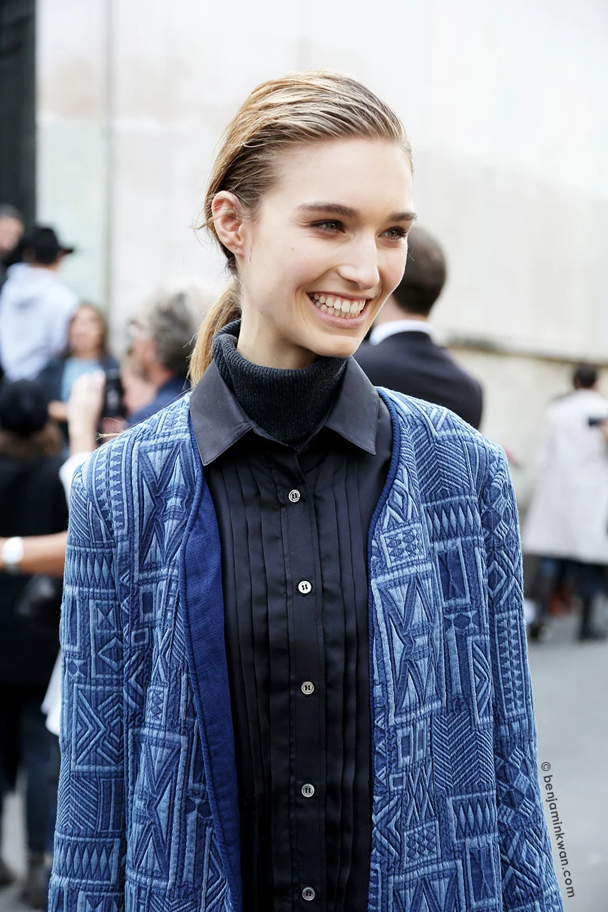 Manuela Frey at Damir Doma SS 2015 Paris Snapped by Benjamin KwanParis Fashion Week