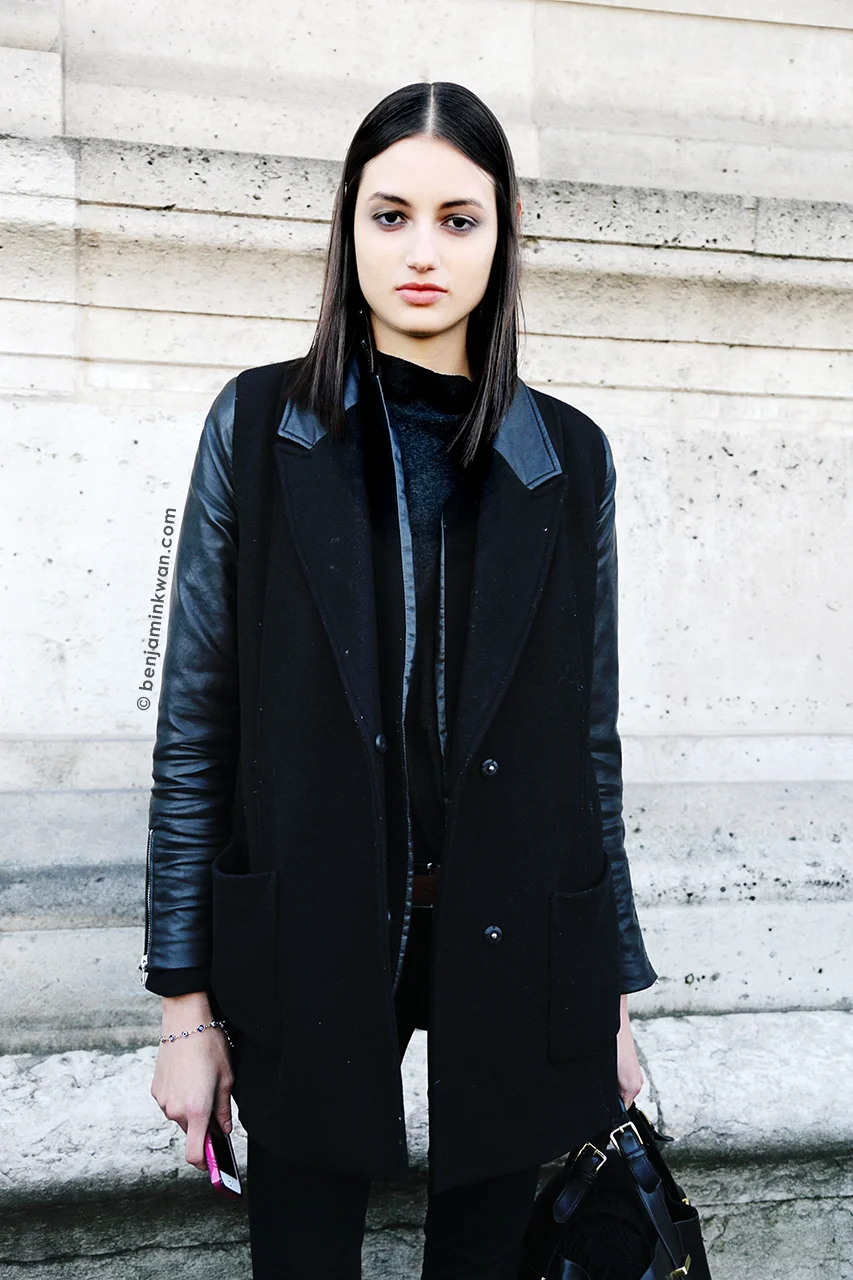 Bruna Ludtke at Andrew Gn FW 2014 Paris Snapped by Benjamin KwanParis Fashion Week