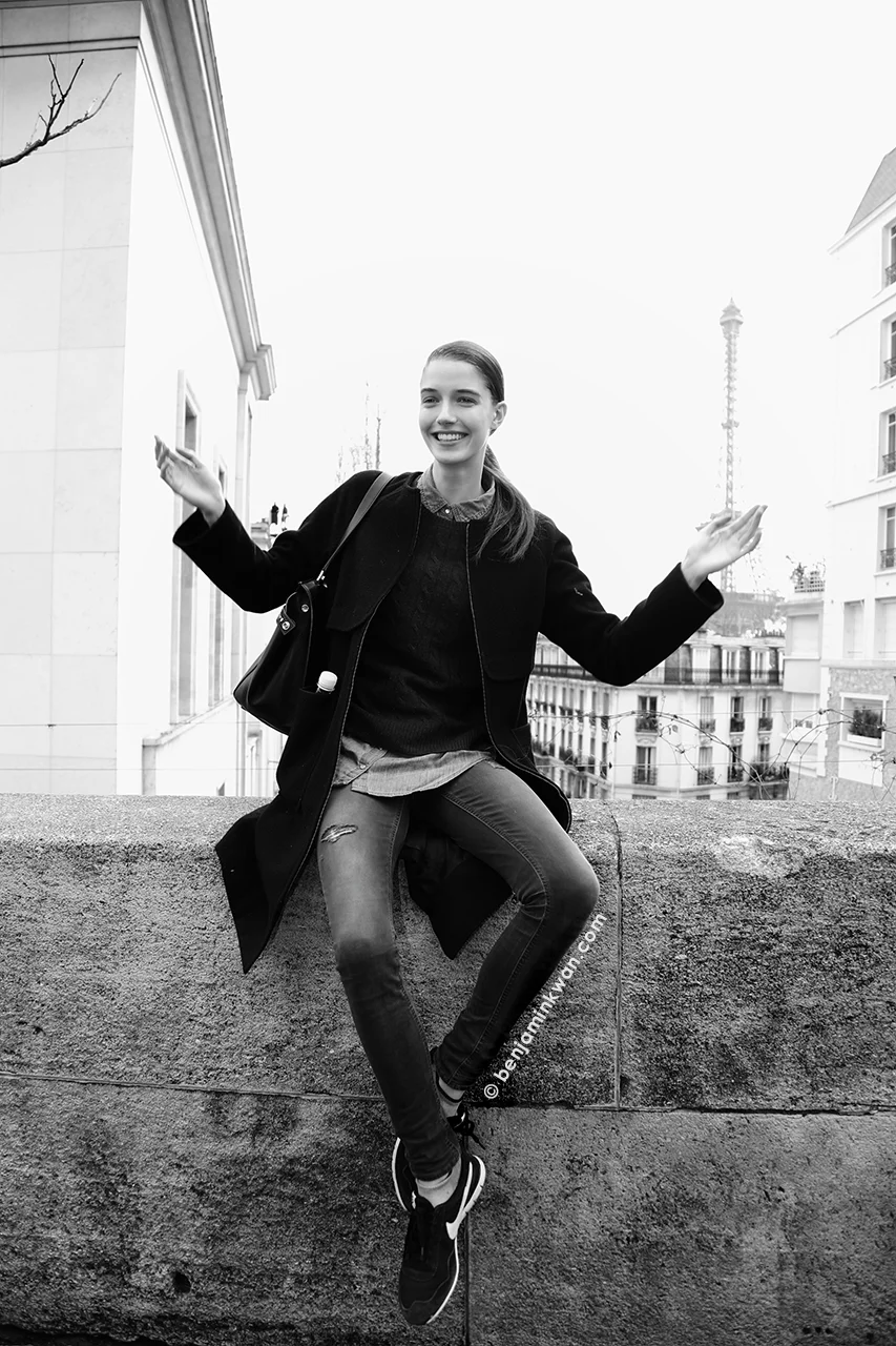 Josephine van Delden at Acne Studios FW 2014 Paris Snapped by Benjamin KwanParis Fashion Week