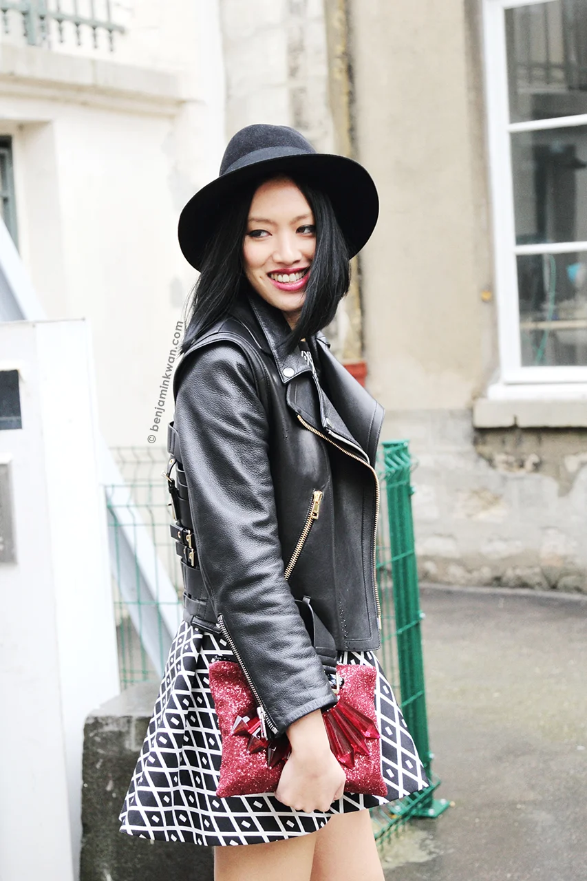 Tiffany Hsu at Ann Demeulemeester FW 2014 Paris Snapped by Benjamin KwanParis Fashion Week