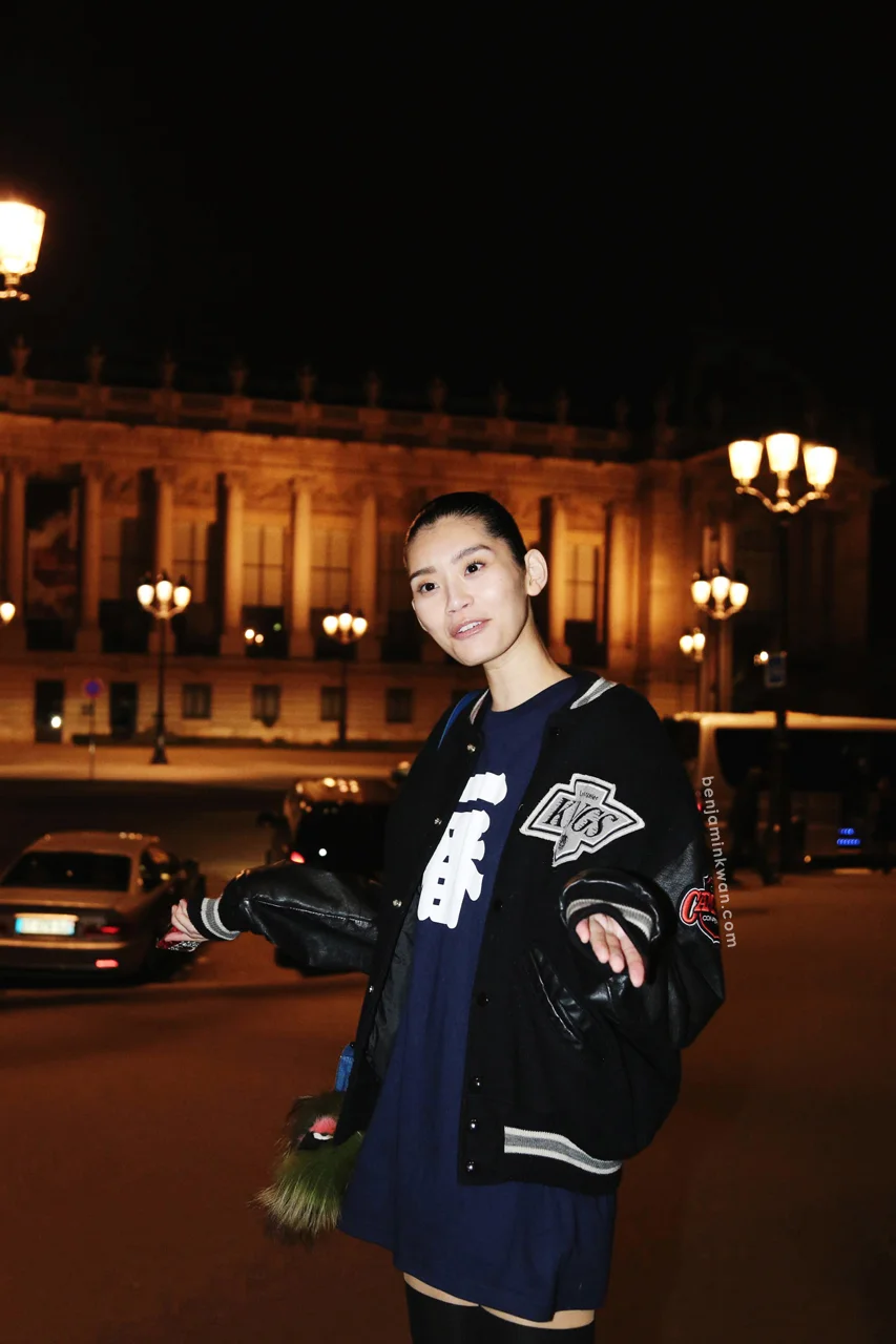 Ming Xi at Akris FW 2014 Paris Snapped by Benjamin KwanParis Fashion Week