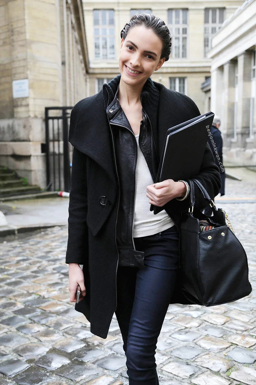 Clarice Vitkauskas at Ann Demeulemeester FW 2014 Paris Snapped by Benjamin KwanParis Fashion Week
