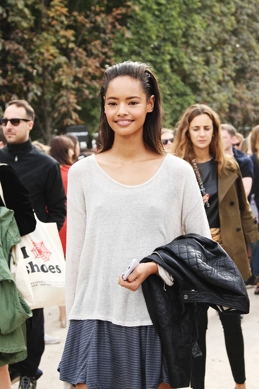 Malaika Firth at Viktor &amp; Rolf SS 2014 Paris Snapped by Benjamin Kwan